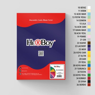 HERBOY FON KARTONU A4 NO:23 LACİVERT 100 AD.