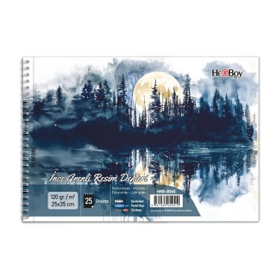 ŞEFFAF PP KAPAK RESİM DEFTERİ 25X35CM