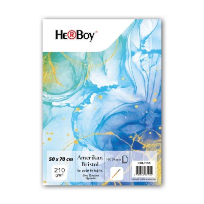 HERBOY AMERİKAN BRİSTOL KARTONU 50x70 210g 100 AD.