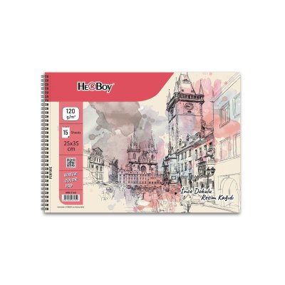 HERBOY SPİRALLİ RESİM DEFTERİ 25X35cm 120g 15'Lİ
