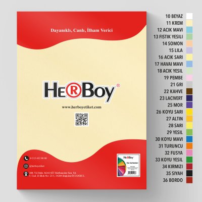 HERBOY FON KARTONU 70x100  160g KREM NO:11 100 AD.