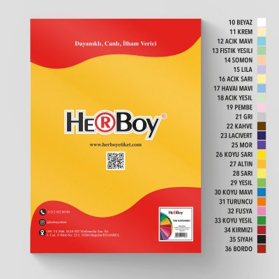 HERBOY FON KARTONU 50x70 160g ALTIN NO:27 100 AD.