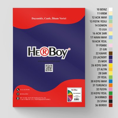 HERBOY FON KARTONU 50x70 160g LACİVERT NO:23 100 AD.