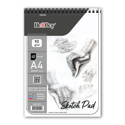 HERBOY SPİRALLİ SKETCHPAD A4 90 g 40'LI