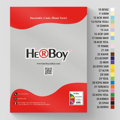 HERBOY FON KARTONU 70x100 160g GRİ NO:21 100 AD.