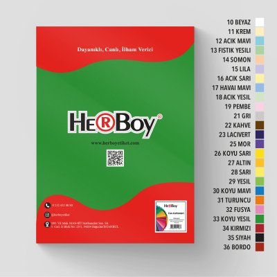 HERBOY FON KARTONU  35X50 NO:33 KOYU YEŞİL100 AD.