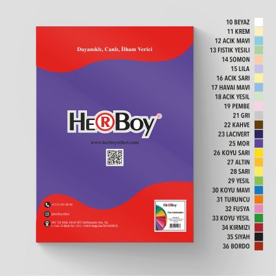 HERBOY FON KARTONU  35X50 NO:25 MOR 100 AD.