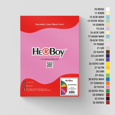HERBOY FON KARTONU A4 NO:32 FUŞYA 100 AD.