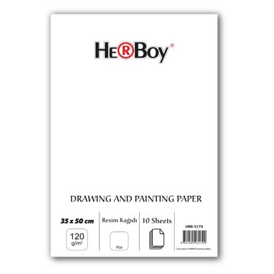 HERBOY RESİM KAĞIDI 35x50cm 120g 10'LU PKT