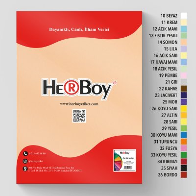 HERBOY FON KARTONU 70x100 160g SOMON NO:14 100 AD.