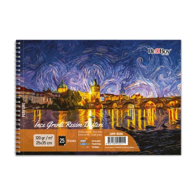 ŞEFFAF PP KAPAK RESİM DEFTERİ 25X35 CM