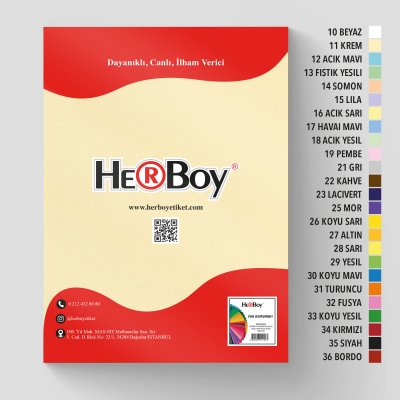 HERBOY FON KARTONU 50x70 160g KREM NO:11 100 AD.