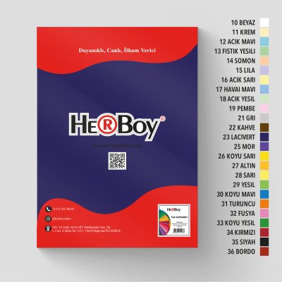 HERBOY FON KARTONU  35X50 NO:23 LACİVERT 100 AD.
