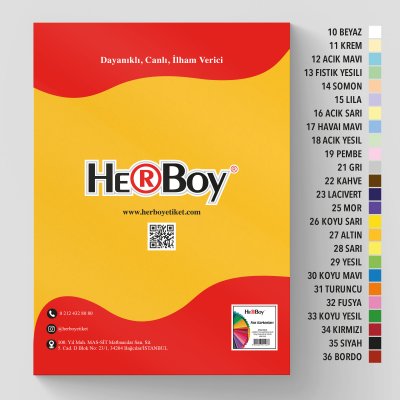 HERBOY FON KARTONU 70x100 160g ALTIN NO:27 100 AD.