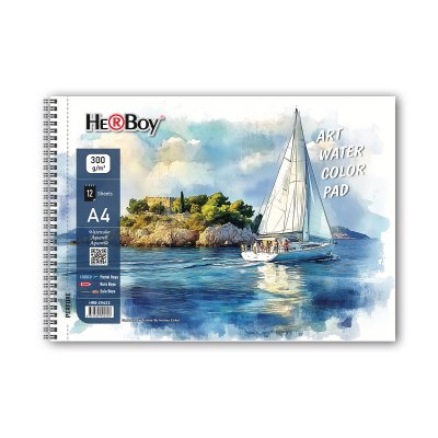 A4 300 g 12 Lİ SPİRALLİ ART SULU BOYA DEFTERİ