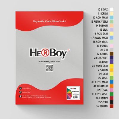 HERBOY FON KARTONU  35X50 NO:21 GRİ 100 AD.