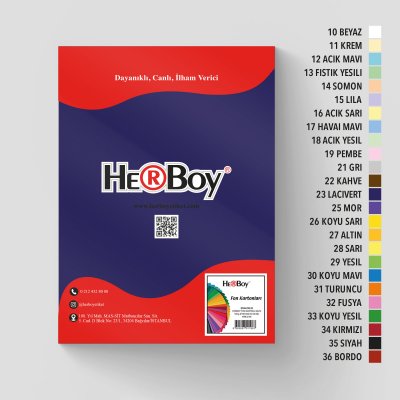 HERBOY FON KARTONU 25X35 NO:23 LACİVERT 100 AD.